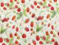 Preview: Patchworkstoff mit herrlichen Walderdbeeren auf weißem Hintergung von In the Beginning Fabrics Nahansicht